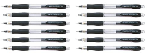 Pilot SuperGrip Druckbleistift mit gepolsterter Griffzone 0,5 mm Mine 12 Stück