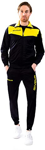 Givova Herren Visa Trainingsanzug, Mehrfarbig (blau/gelb), XL