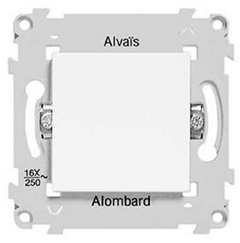 Interrupteur va et vient 16A 250V blanc sans plaque ALVAIS SCHNEIDER ALB81051