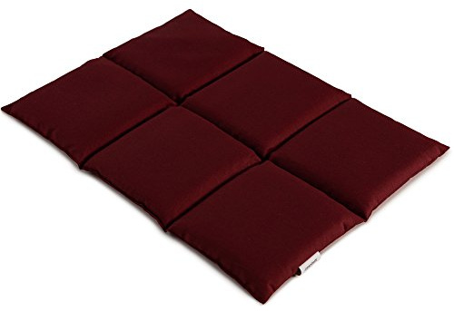 6-kammarkudde | 15,75 x 11,81 tum | vinröd | Värmekudde | kornkudde Grape seeds Claret-red