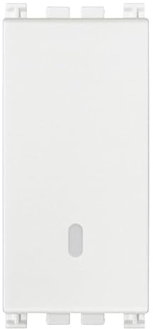 Vimar 0R19001.B Arké interruttore illuminabile, 1 modulo, 1P 16AX, bianco