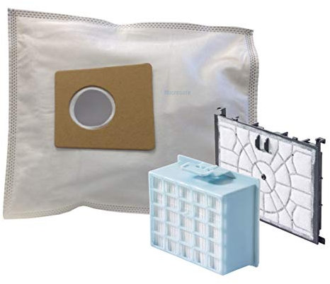 20 Staubsaugerbeutel + 1 Hepa- & 1 Motorfilter für Siemens VSZ4G300 / VSZ4GM338 Staubsauger Z 4.0 quattroPower Technology pureAir wie VZ41FGALL / VZ156HFB / VZ02MSF von Microsafe