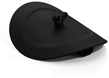 LANZZAS Clapet de nettoyage pour tuyau de poêle, diamètre 180 mm (noir)