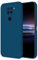 HONLEN Funda Compatible para Redmi Note 9 (4G) Case, (6.53 Inches) Líquida TPU Silicona Cover con Anti-Rasguño, Cáscara Suave Cubierta Azul Zafiro