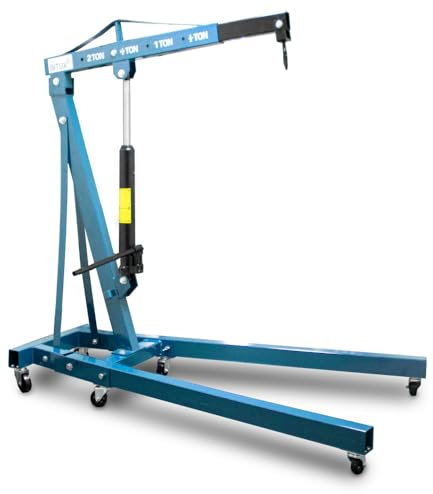 BITUXX Werkstattkran Hydraulischer Motorheber Motorkran Lastkran Hebekran Klappbar Motorhalter bis 2000 Kg