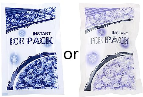 AYPOHU 100g Disposable Ice Bag Ice Pack Cooling Speed Cold Ice Bag Sunstroke Outdoor Survival Kit For Sports Travel Ice Pouch For Face