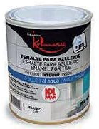 Droquimur. Esmalte especial azulejos Base agua 750 Ml Color blanco con tres acabados a elegir, brillante,mate y satinado. (SATINADO)