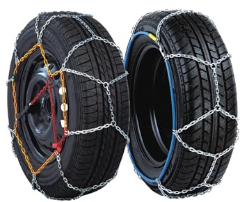 Kippen 1168BX – Par de cadenas de nieve con malla de rombos de 9 mm – Grupo KNS 50