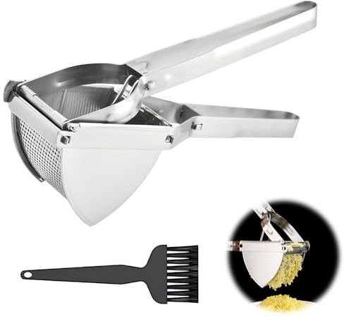 Miocololy Stainless Steel Potato Ricer for Mashed, Potato Masher with Ergonomic Handle Kitchen Tool (Style2)