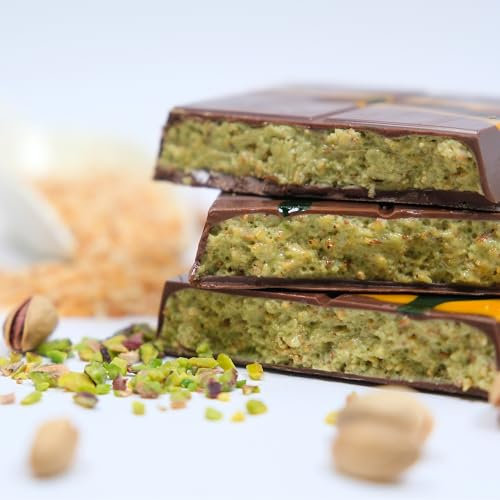 Dubaï Chocolat pistache 3 x 200 g – Chocolat Dubaï avec pistaches et kadayif, chocolat Dubaï, chocolat Dubaï, bonbons au chocolat dubai, fontaines à chocolat originales