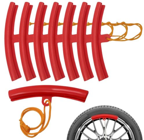 NHQZ 8 Pièces Protection jantes voiture, Protege jantes voiture, Pour Toutes Jantes de Voiture Courantes