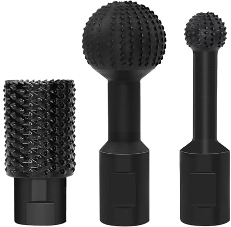 BEASAFY 3 frese per legno per smerigliatrice angolare, fresa a sfera per legno con filettatura M14, scalpello a sfera per trapano, utensili per la lavorazione del legno per loop angolare da 115/125 mm