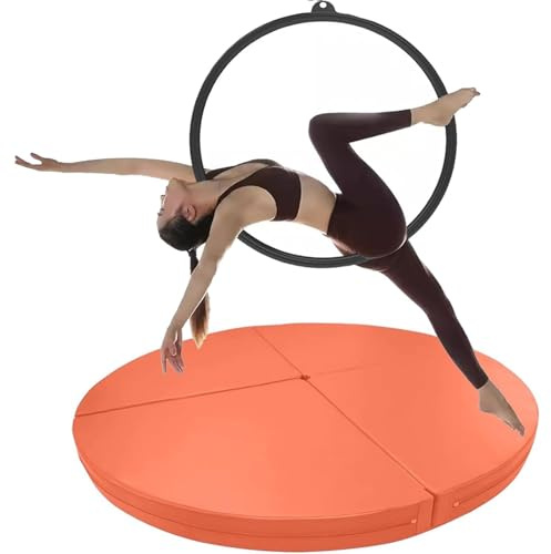 Generisk Pole-Dance-matta, vikbar Pole-Dance-crashpad, tjock säkerhetsskummatta för Aerial Hoop & dans, perfekt för studior, gym och hemmabruk (F, 120 x 3 cm)