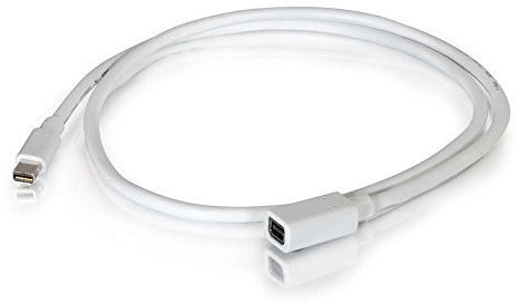 C2G 1m 4K Mini DisplayPort to Mini DisplayPort Computer Monitor Cable Male to Female White