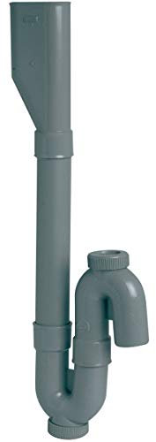 siphon machine à laver - double - sortie verticale - orientable - diamètre 40 mm - nicoll 1yh27c