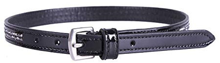 Sporenriemen Las Vegas aus Leder | Oval geformte Messingschnalle | Schlichtes Design