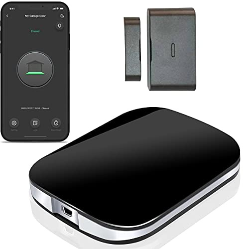 Telecomando intelligente Wi-Fi apriporta garage, controllo app, compatibile con Alexa, Google Assistant, Siri, nessun hub richiesto