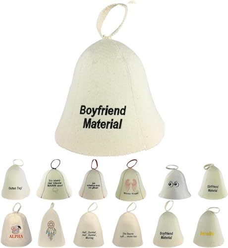 GMMH® Bastuhatt, bastumössa, filtmössa, 100 % bomull, bastu (SS20-011)