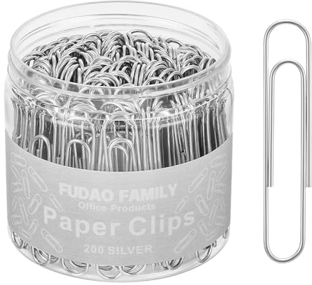 Jumbo Paper Clips, 50mm Paper Clip, 200 pcs Large Paperclips