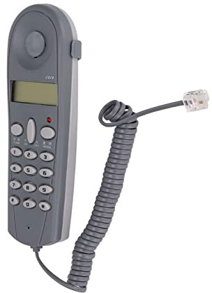 Kleines Schnurgebundenes Telefon, Montierbares Telefon Zum Aufhängen an der Wand, Geräuschunterdrückung, Große Taste, Wahlwiederholung, an der Wand Montiertes Festnetz für die Familie Im Hotelzimmer