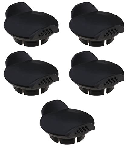 eMagTech 5 Piezas Encendedor de Cigarrillos 12 V Enchufe Tapa de Toma de Corriente 21 mm a Prueba de Polvo Tapa Impermeable Accesorios de Repuesto para la mayoría de los vehículos, plástico Negro