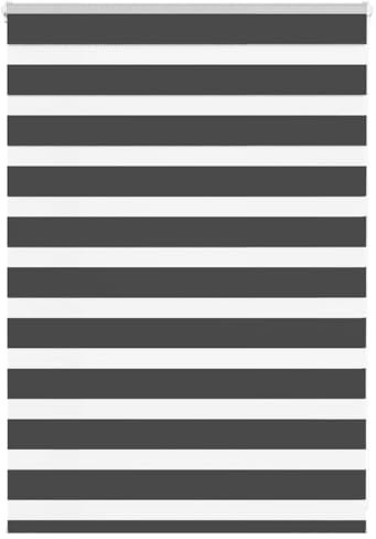 vidaxl zebra blind - blackout roller shade - 100x100 cm - polyester fabric - modern design, sun protection, versatile installation - for living room, bedroom, office
