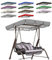 Toldo de Repuesto para Asiento de Columpio, Parte Superior de jardín, Resistente al Viento, protección UV, Impermeable, Resistente desgarros (B,142 * 120 * 18 CM)