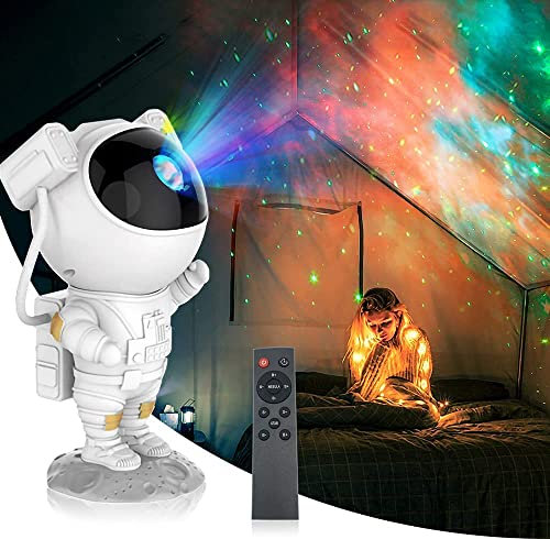 SFOUR Star Projector,Galaxy Night Light,Astronaut Starry Nebula Ceiling LED Lamp with Timer and Remote, Gift for Kids Adults for Bedroom, Birthdays,Christmas, Valentine's Day (White)