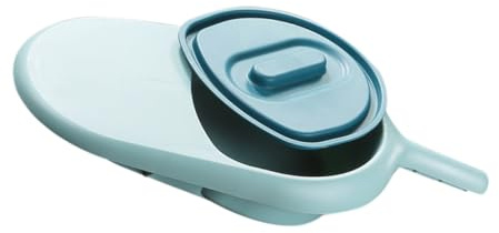 TOBBOMEY Orinal Portátil con Tapa para Personas Mayores y Pacientes Bacinilla Ligera y para Hospital Doméstico y Cama Accesorio Práctico para Cuidado y Comodidad