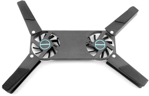 Base di raffreddamento per laptop Tappetino di raffreddamento per laptop con doppie ventole da 60 mm Tappetino di raffreddamento pieghevole Dispositivo di raffreddamento per notebook Cooling Pad