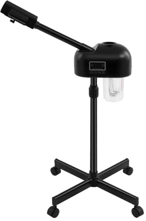 Vapozone Vaporisateur professionnel pour le visage 800 W Vapozone Beauty Pulvérisateur pour le visage Sauna du visage Ozone Vaporisateur 50 Hz Hauteur réglable Rotation à 360° LCD
