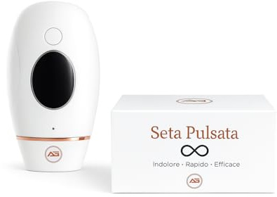 Seta Pulsata – Epilatore a Luce Pulsata IPL, 5 Livelli di Intensità, Modalità Manuale e Automatica, Rimozione dei Peli per Corpo e Viso, Adatto per Donna e Uomo