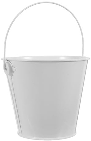 AKOOSY Secchio per Grasso Metallico con Manico Resistente, Contenitore Raccogli Olio da Cucina e Barbecue Nero 8x10,5x12 Cm, Secchio Raccogli Grasso Stabile per Grigliate all’Aperto e Uso