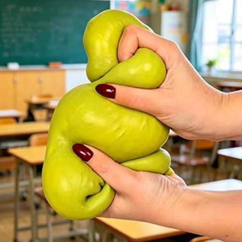 Jumbo Pickle Squishie Toy | Pickles Squeeze Fidget With Calming Stress Relief | Squìshy Stress Balls | For Kids Teens Adults Office Home Travel Calming Use