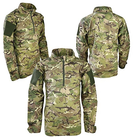 Kids BTP/Multicam UBACS Under Armour Shirt Childrens Army Military Clothing (12-13)