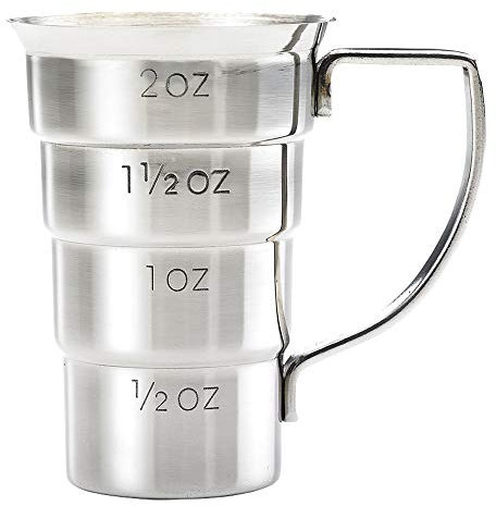 Barfly M37108 - Misurino per bevande, 56,7 g, in acciaio inox con manico
