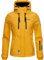 MARIKOO Damen Softshelljacke Übergangsjacke mit Kapuze Kleinezicke Amber Yellow Gr. L