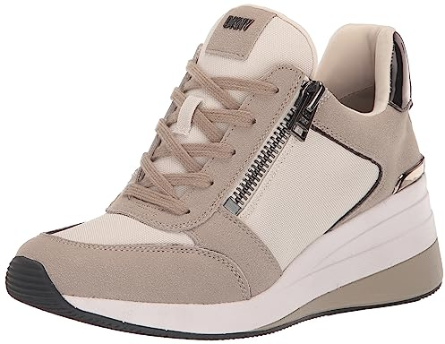 DKNY Womens Essential Lightweight Slip on Comfort Sneaker, Pebble Toffee, 7.5