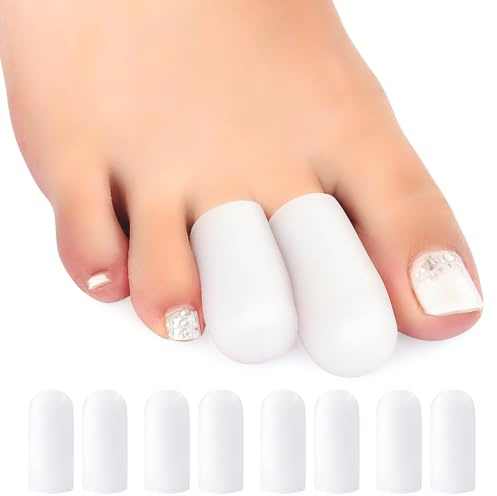 Niupiour Gel Toe Protectors, 14 Packs of Silicone Toe Covers for Men and Women, Toe Caps Sleeves Protect Toe and Relieve Toe Pain from Corns, Blisters, Hammer Toe, Missing Toenail and Broken Toe