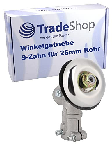 Trade-Shop 9-Zahn 26mm Getriebekopf/Winkelgetriebe kompatibel mit AL-KO BC 4535 II-S Premium BC 4125, kompatibel mit Cooper CG260 CG330 CG430 CG520