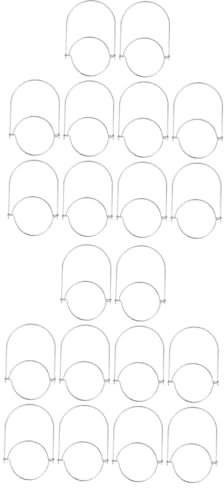 HEMOTON Titulaire 20 Pièces Couvercle Suspendu Couvercles Suspendus Pour Bocaux Lumières Cintres Accessoires Cintre De Poignées De Fil Décor Acier Inoxydable Fil Électrique En Verre