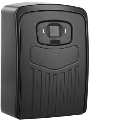 Electronic Key Storage Lock Box With Fingerprint Recognition Digital Security Safe, Wall Mounted Metal Key Storage System For Property Management Access Control