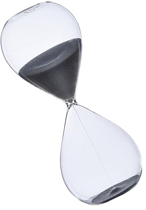 Reloj de arena de cristal con temporizador de arena de 60 minutos para mejorar la concentración en la arena de aprendizaje y relajación