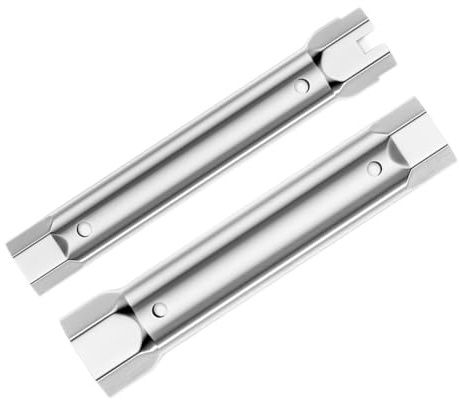 Uxsjakjsd Llave Tubular de Doble Extremo, 2 Vasos para Válvula de Ducha de 23-27 mm y 34-40 Mm, Juego de Herramientas para Instalación de Grifos de Fontanero