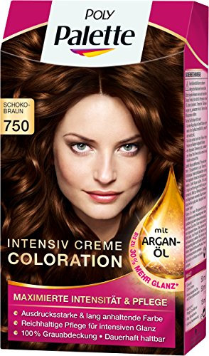 Poly Palette Intensiv Creme Coloration, 750 schokobraun, 3er Pack (3 x 1 Stückl)