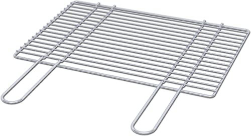 Graticola griglia barbecue Originale Sarom cromata acciaio inox 48x33 cm con manici cod.DC0014