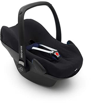 Original Dooky Seat Cover Schonbezug Uni Black für Babyschale Universalgröße geeignet für 3 und 5 Punkt Gurtsystem Autositz, für Altersgruppe 0+, schwarz