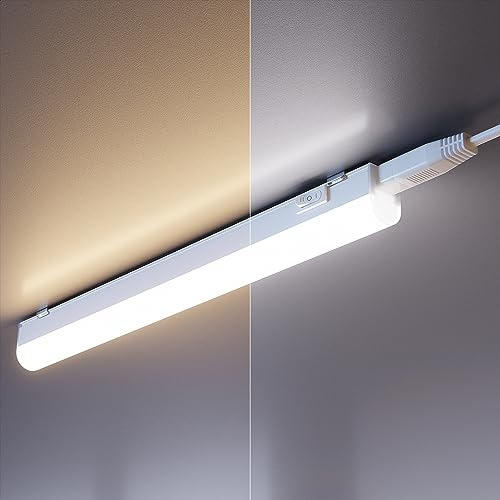 ledscom.de Set di 2 luci LED sottopensile Rigel, ciascuna di 25,9 cm, temperatura di colore regolabile /, 8,392W, ciascuna di 395lm