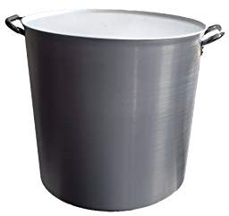 Pentole Agnelli FAMA03S50 Pentola Pomodoro Maniglie Fuso, Alluminio Professionale, Diametro 50 cm