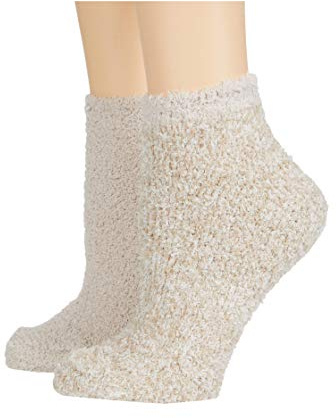 Barefoot Dreams® CozyChic® 2-Pair Tennis Sock Set, Stone Multi, One Size